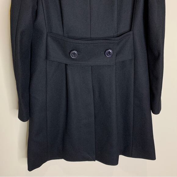 NEW Coach 1941 Military Patch Naval Coat (Sz 2) Wool-Blend Double Breasted Black - Picture 13 of 16